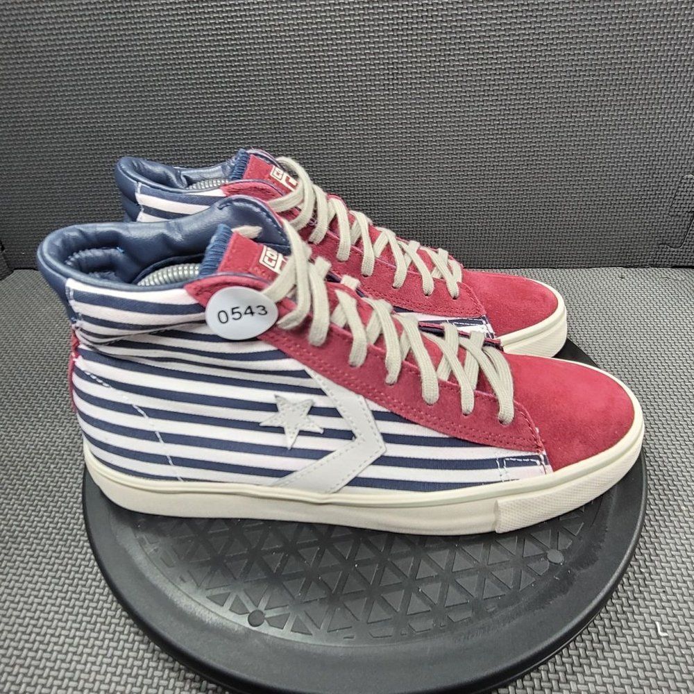 Womens Sz 9 Maroon Converse Cons Mid Top Sneakers